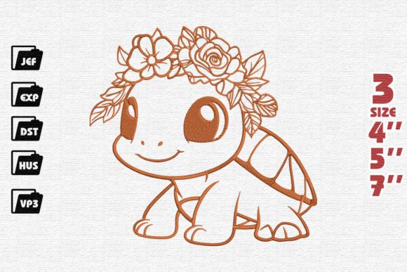 Baby Turtle Embroidery