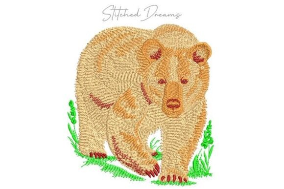 Beautiful Bear Embroidery Design