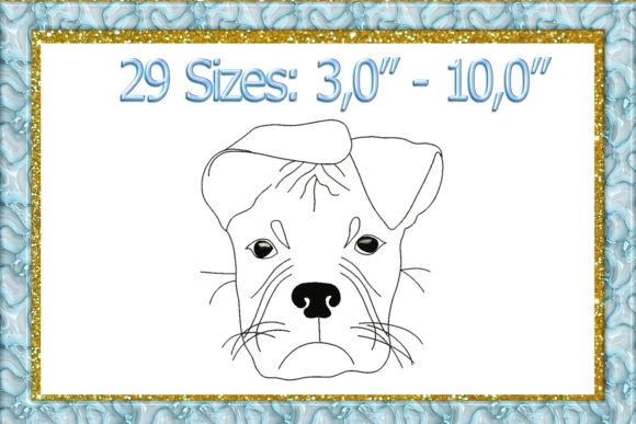 Boxer Embroidery Design