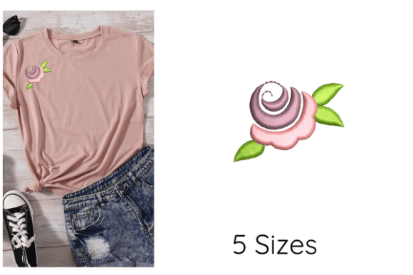 Crestive Floral Embroidery Design