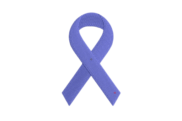 Gastric Cancer Ribbon Embroidery Design