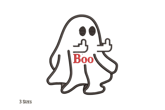 Halloween BOO Machine Embroidery Design