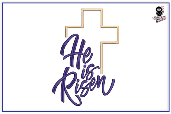 He is Risen, Christian Embroidery