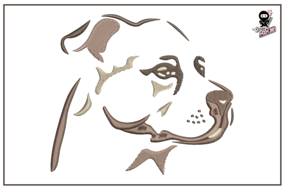 Labrador Portrait, Dog Embroidery