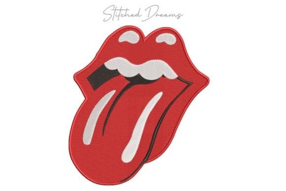Mouth Embroidery Design