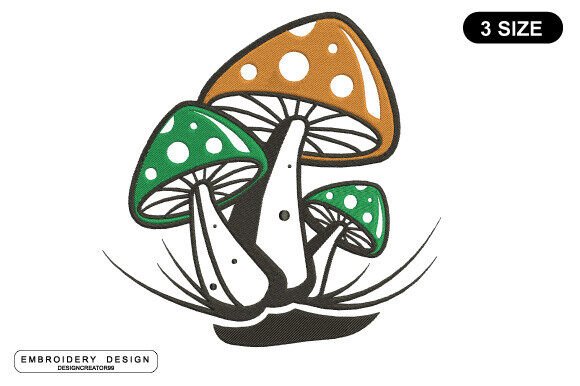 Mushroom Plant Embroidery