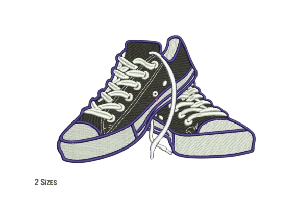 Sneakers Machine Embroidery Design